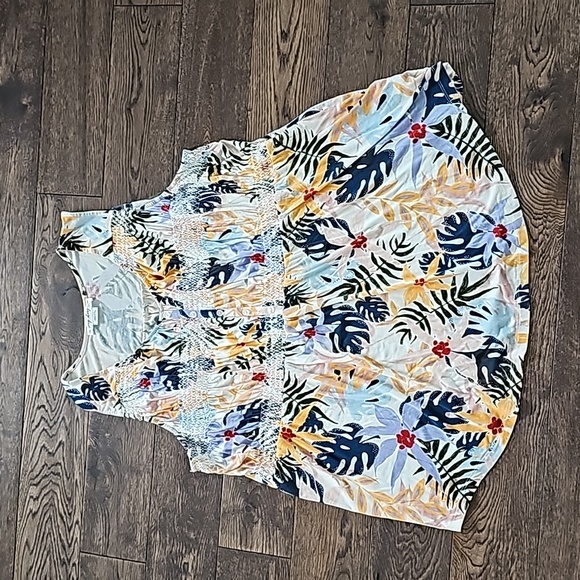 Penningtons Tropical Tank Top Size 2x - Picture 3 of 6